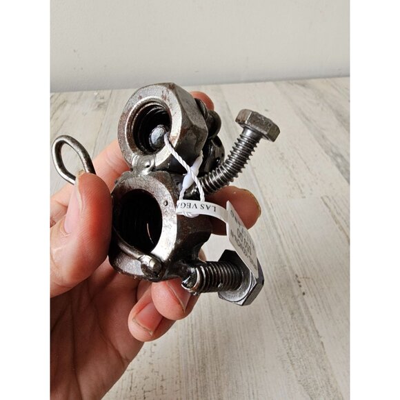 Kalifano metal art monkey recycled figurine statue unique zoo animal very unique - Picture 5 of 9